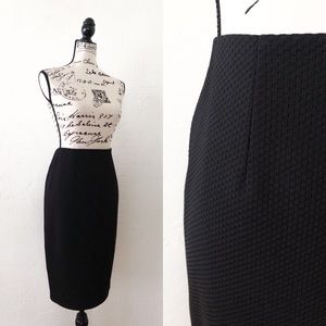 Banana Republic Textured Black Pencil Skirt | Sz 4